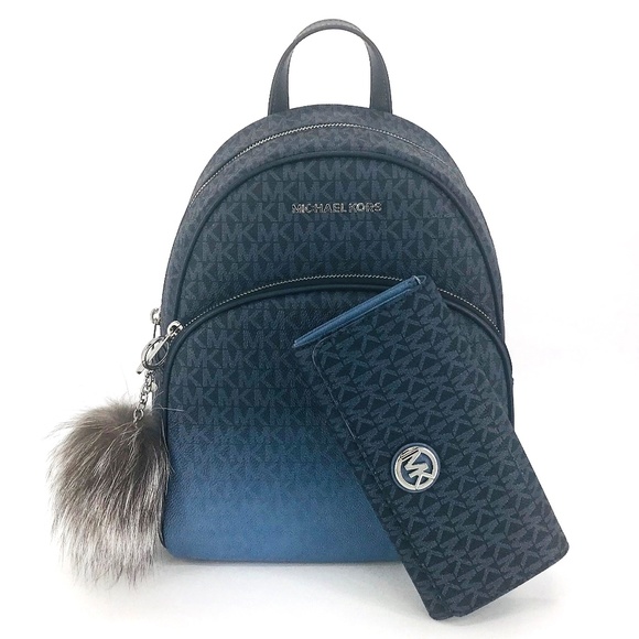 Michael Kors Handbags - 3PCS Michael Kors Abbey MD Backpack Wallet Charms